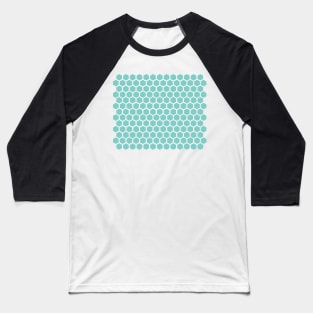 teal hexagon pattern Baseball T-Shirt